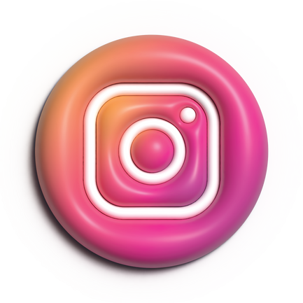 3D logo instagram